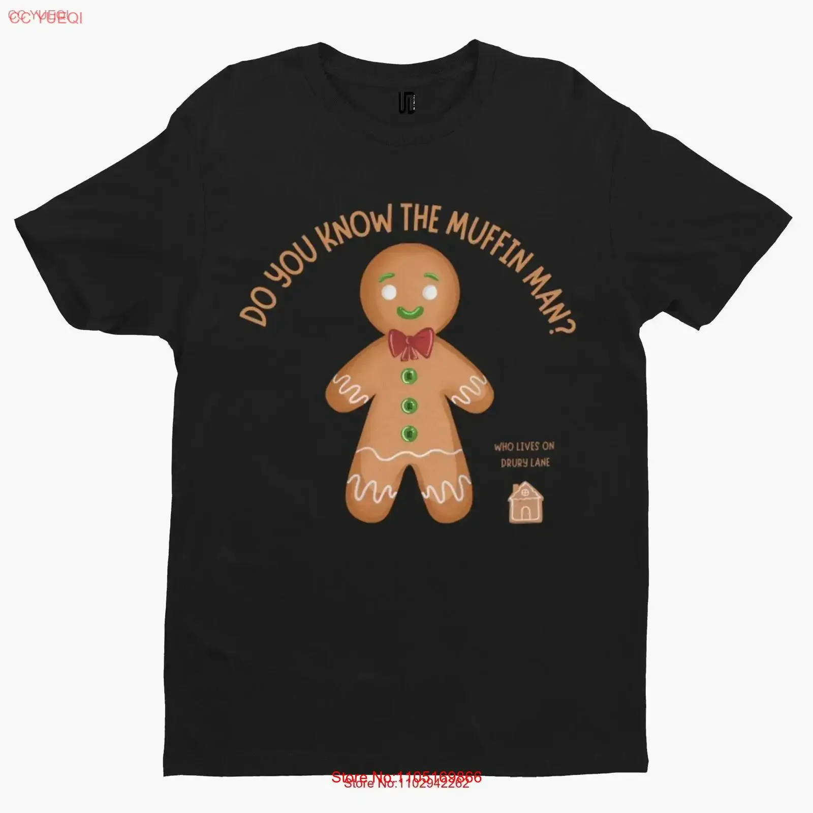 Muffin Man T Shirt Funny Film TV Retro Cartoon Movie Comedy Gingerbread vintage Washed Unisex Casual Stylish