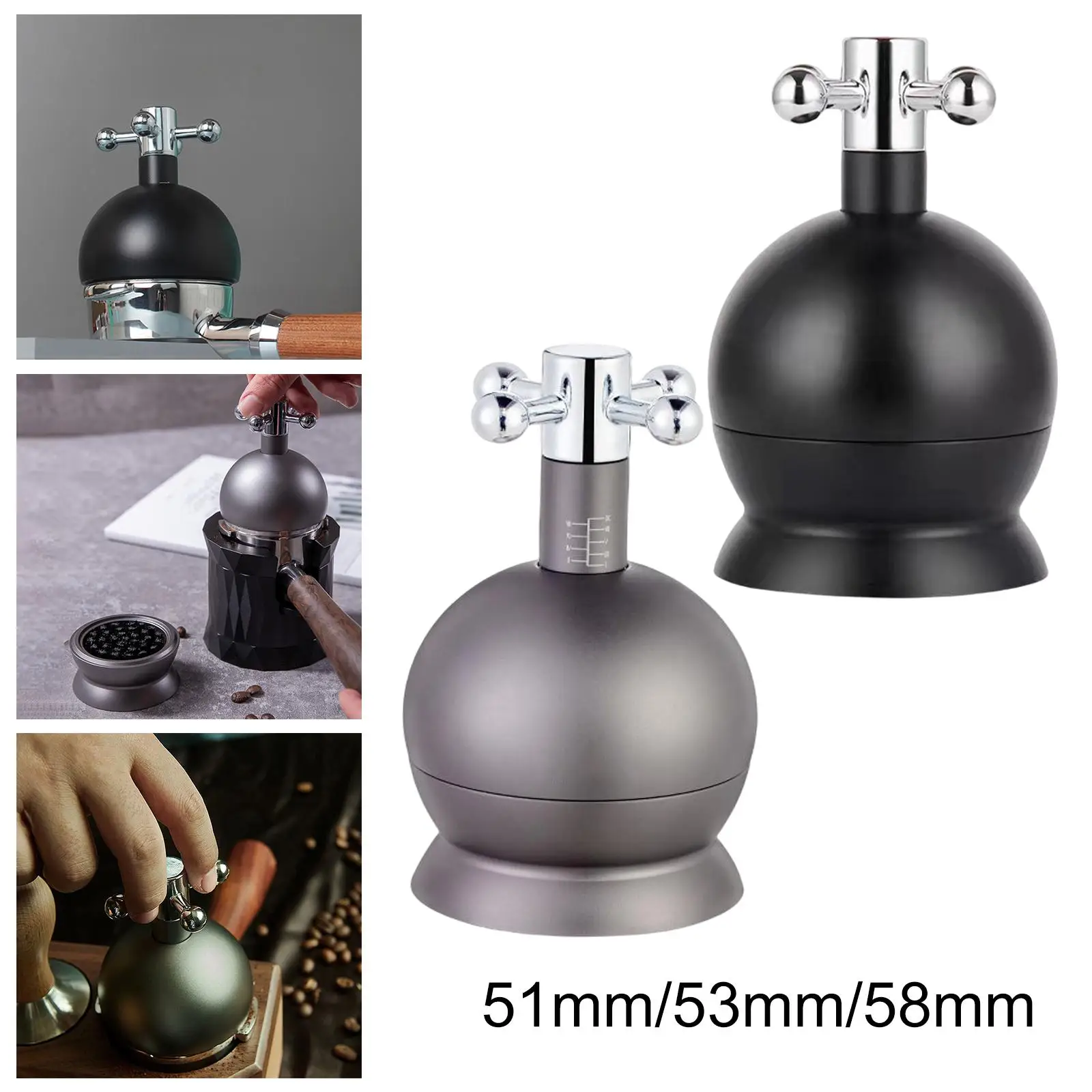 Alat distribusi jarum profesional, perata kopi Espresso Barista