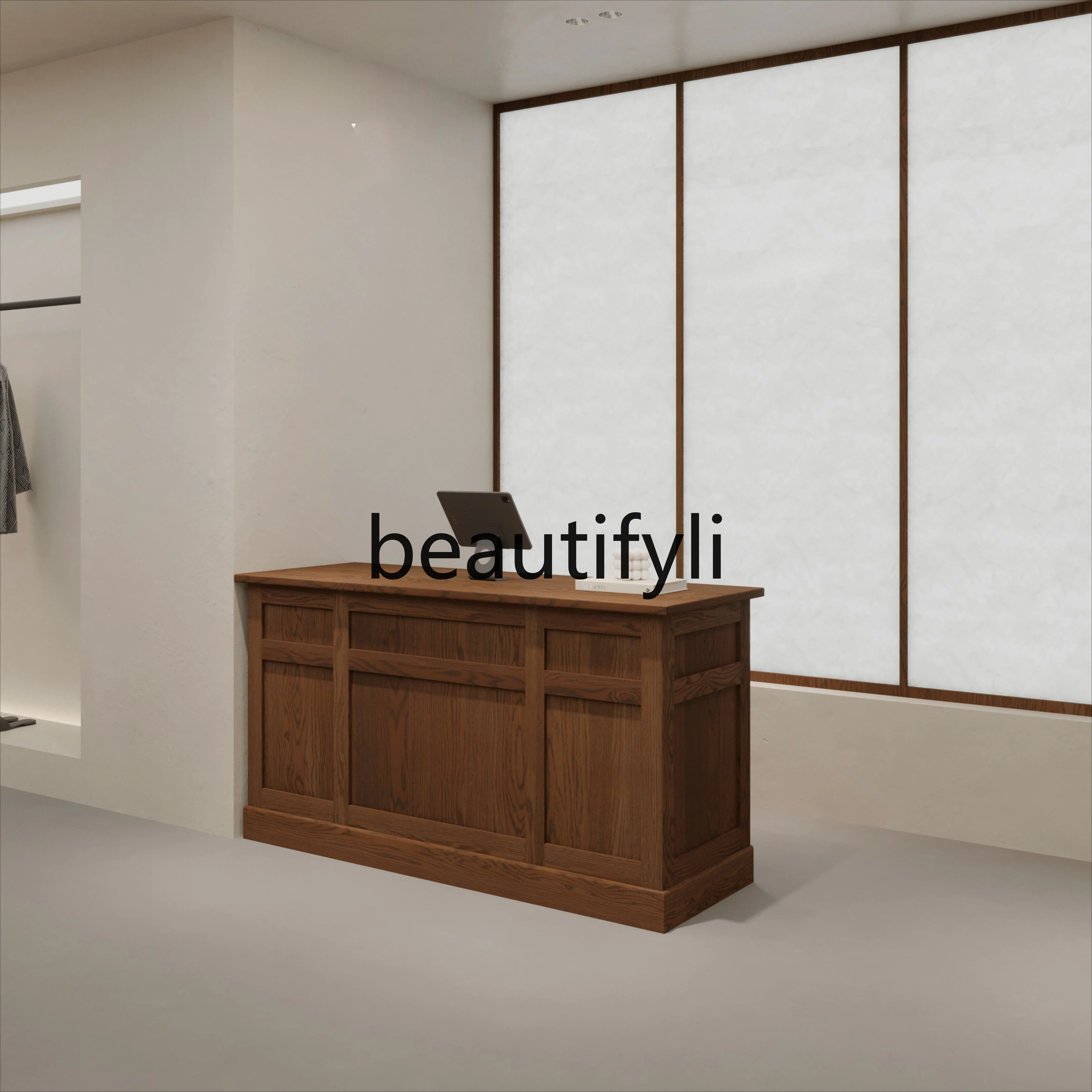 

Vintage Women's Clothing Store Front Desk Barber Shop Beauty Salon Reception Desk