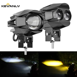1PCS Super Bright LED Spotlight Lens high-power laser spot lamp Motorcycle headlights additional Driving light Low beam Fog lamp