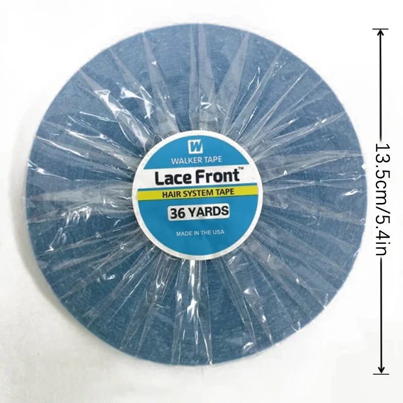 36 Yards doppelseitiges mattes Haarband für Lace-Front-Perücken und Extensions, mattes Finish, Ersatz-Haarsystem-Klebeband