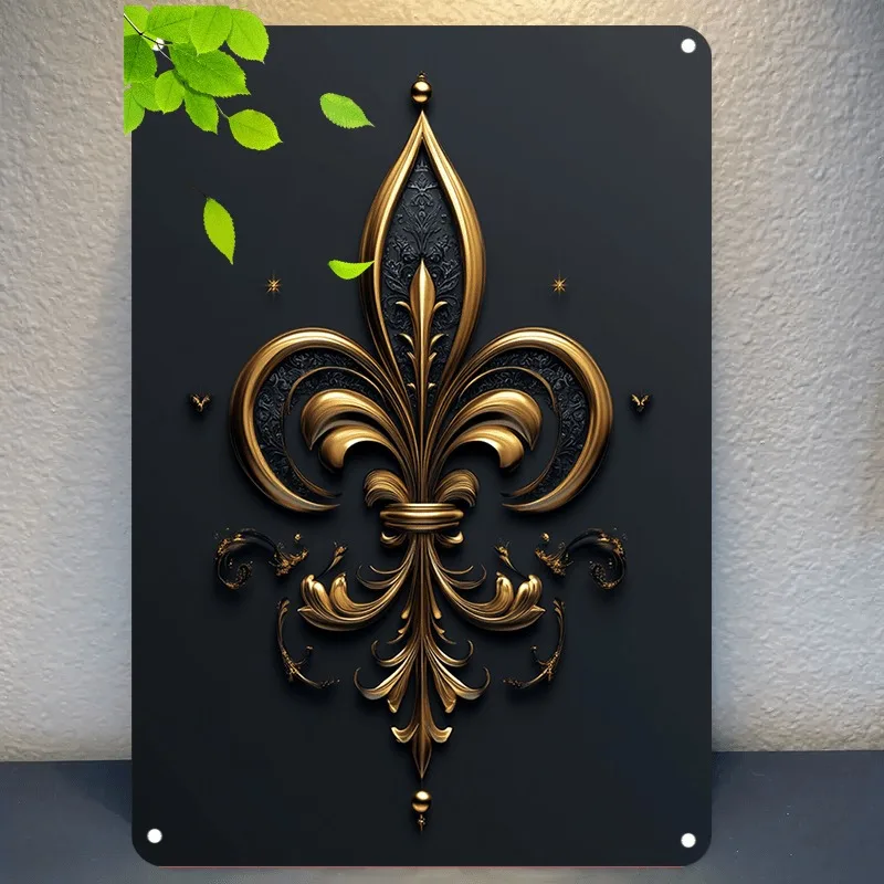 3D Golden Fleur De … - image