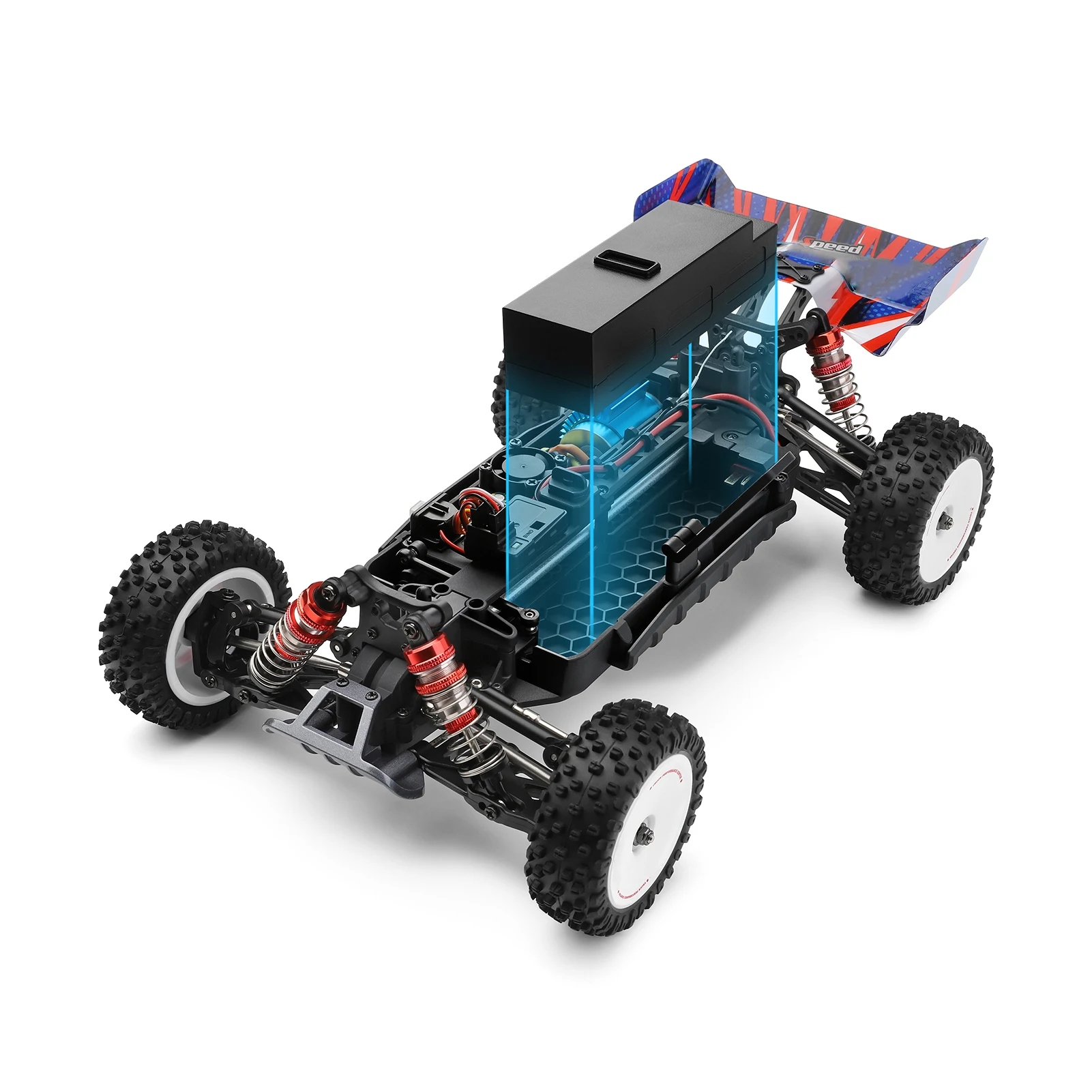 WLtoys 124008 Remote Control Car 1/12 2.4GHz 60KM/H High Speed Off Road Car Brushless 4WD Vehicle 11.1V 2000mAh Gifts