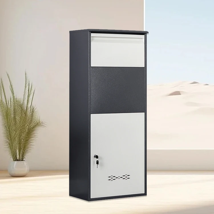 

Family Vintage Mail Box Metal Outdoor Anti-theft Parcel Box Outdoor Receipt Locker Large Wall-mounted Delivery Box
