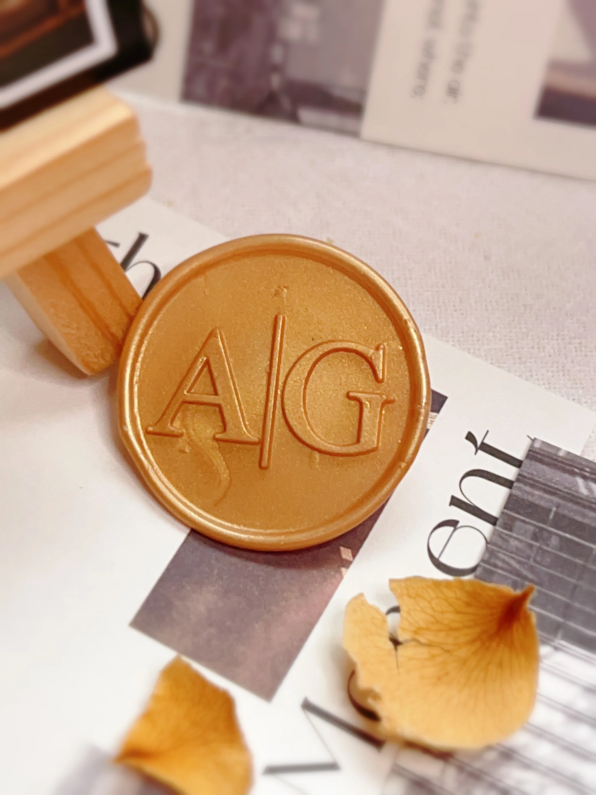 

DIY Customize Double Name 2 Initials Personalized Letter Stamp/Sealing Wax /wedding Wax Seal Stamp Custom Invitations Envelop