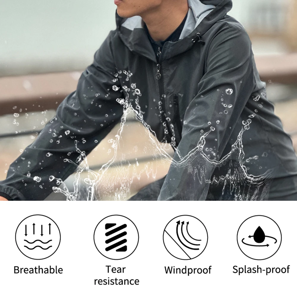 Nachtreflecterende Jas En Gel Pant Fietsjas Set Windbreaker Mtb Bike Broek Hoge Zichtbaarheid Waterbestendig Hardlooppak