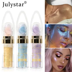 6 Color Body Glitter Shimmer Waterproof Face Glitter 10g Highlighter Powder  High Gloss Sexy Female Contour Blush Powder Makeup
