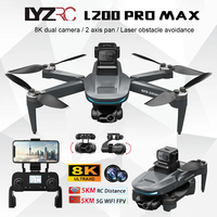 LYZRC L200 PRO MAX GPS Drone 8K Professional HD Dual Camera 360° Laser Obstacle Avoidance 2-axis PTZ Brushless FPV RC Quadcopter