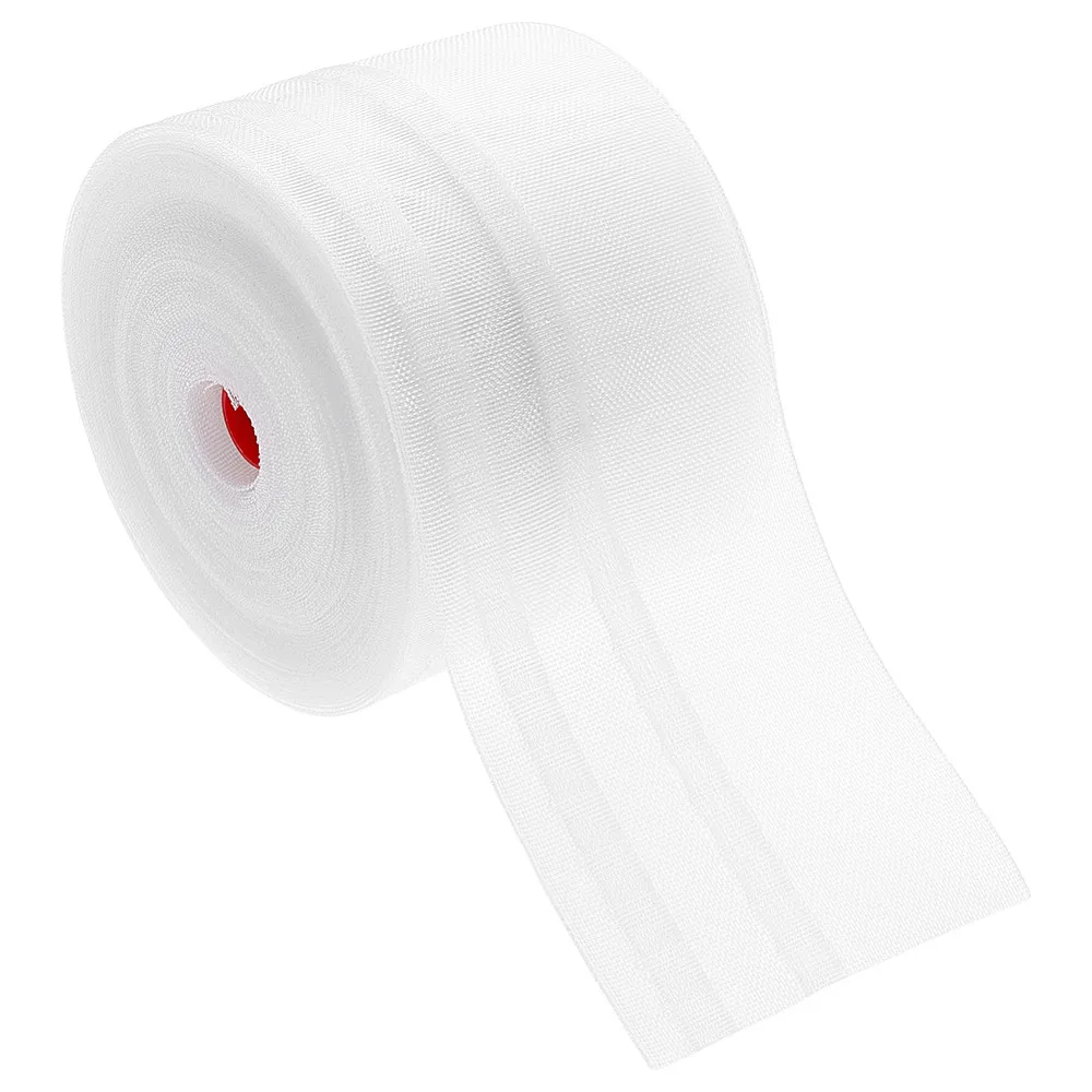 

Nylon Ribbons White 3-7/8 inch(98mm) 21.87 Yards(20m)/Roll