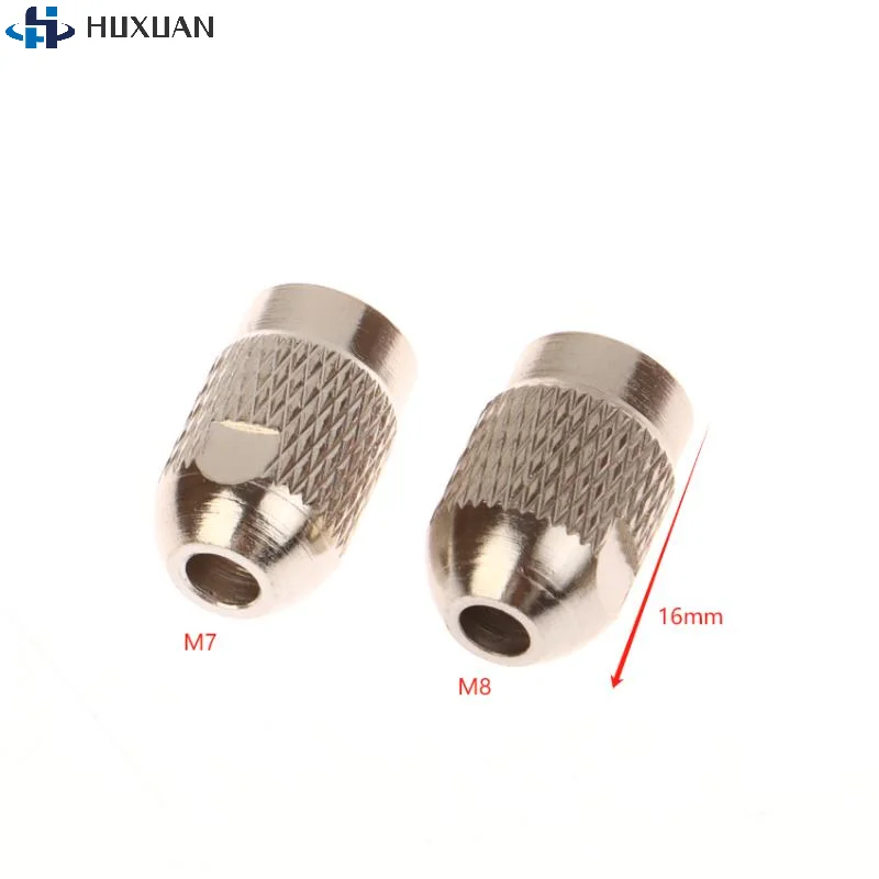 5/10Pcs Stainless Steel M7 M8 Nuts Pitch 0.75mm Drill Chucks Collet Bits Shank Screws Replacement For Rotary Tool