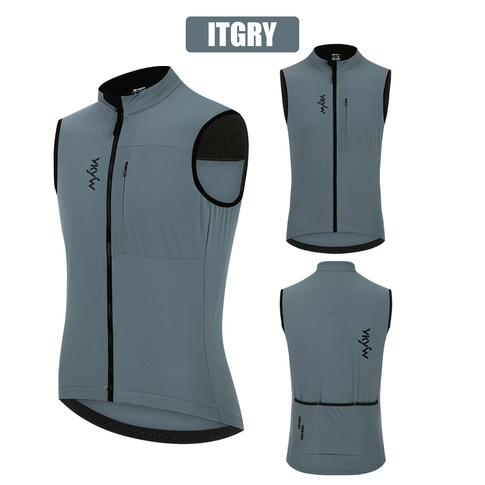YKYW Fahrradweste Winter Wasserdicht Fleece-Gefüttert Rückseitiger Anti-Rutsch-Greifer Thermisch Winddicht Feuchtigkeitsableitend 4 Taschen 7 Farben – Detail 21