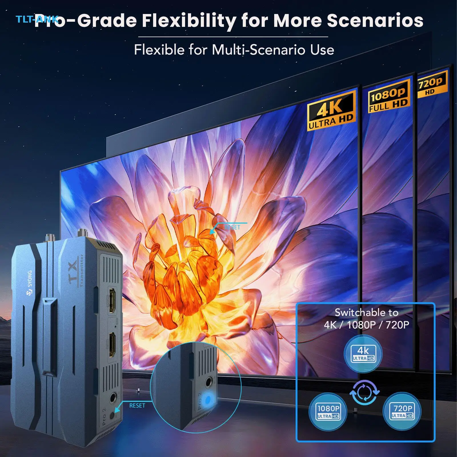 4K 250M IP TCP Wireless HDMI H265 Encoder 4K Transmitter Extender Support 1 Tx to 1 Rx 250m Wireless Bridge Audio Mixer