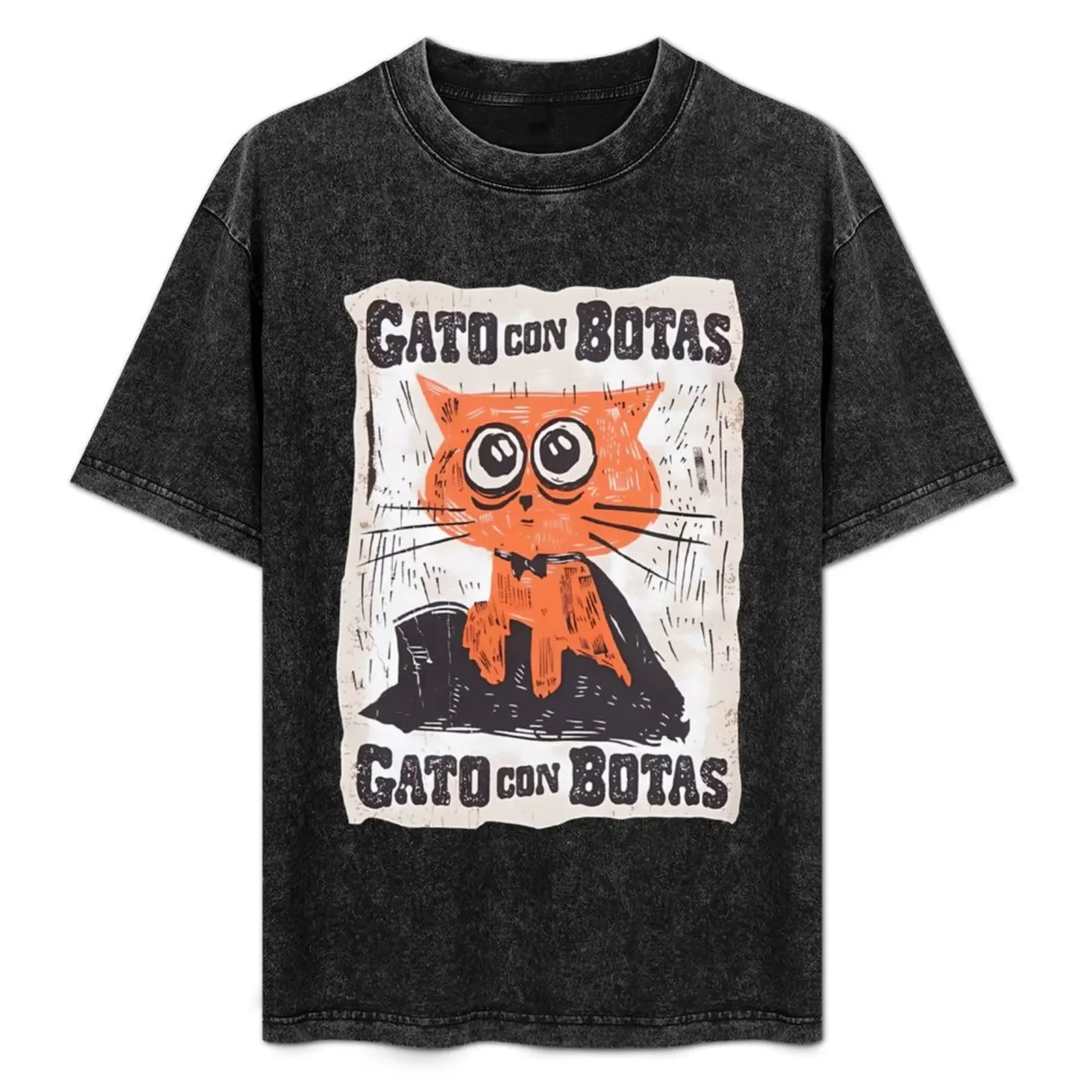 

Puss In Boots - The Last Wish Gato Con Botas T-Shirt Luxury man oversizeds funny gifts customs Men's t-shirts