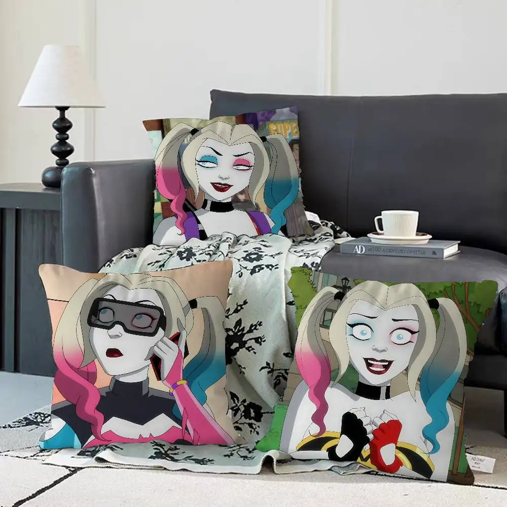 

Harley-Y QuinnS Pillow Case Removable Washable Cushion Cover – All-Season Soft Linen