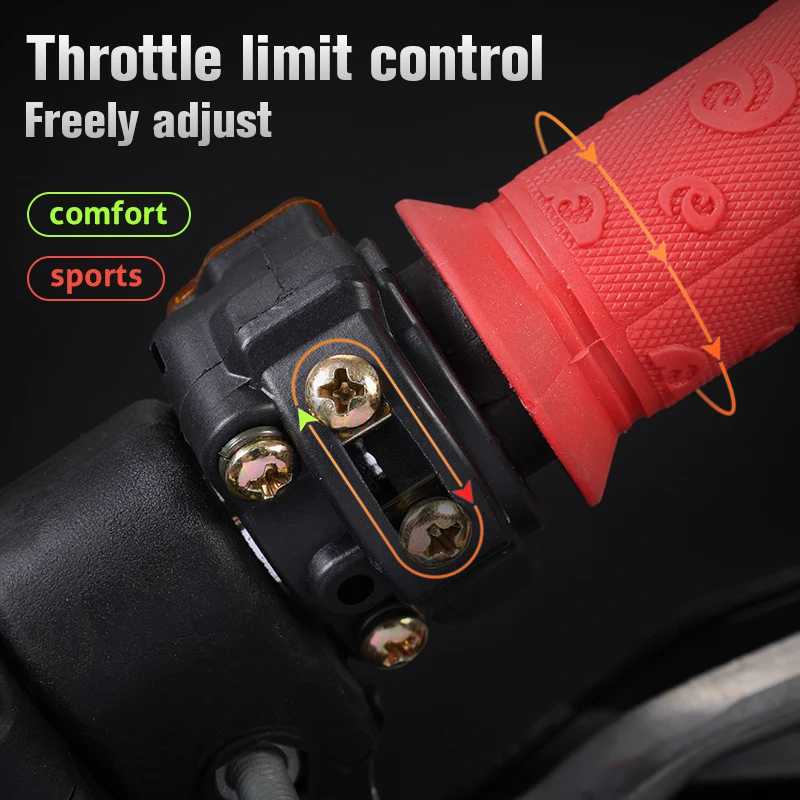 Mini motorcycle visual rotary throttle accelerator grip torsion bar handle with throttle cable suitable for 47cc 49cc small disp