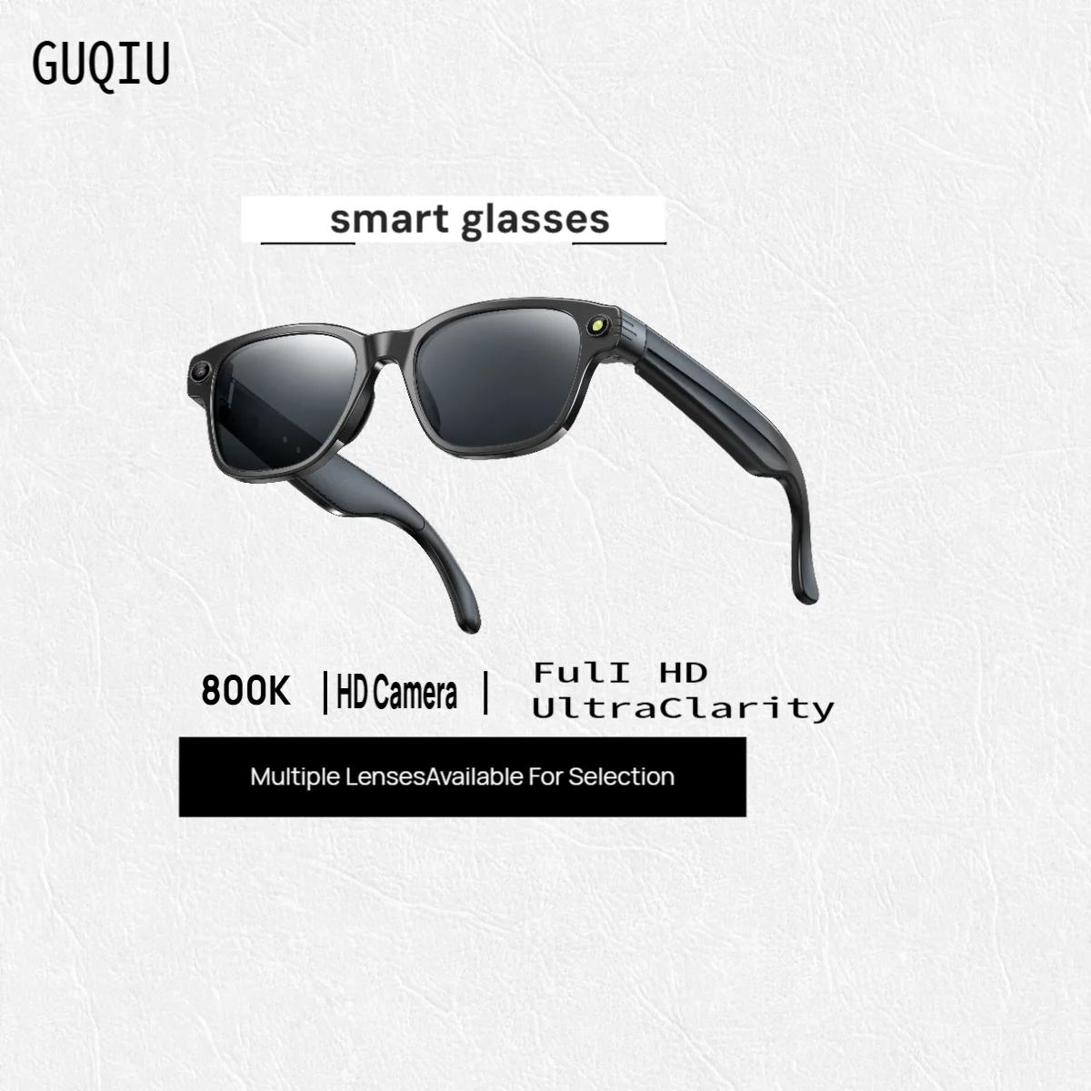 

2025 AI Smart Glasses 8MP Camera Video Recording 100+ Languages Translation Bluetooth Call Music Play Sunglasses for Men Women