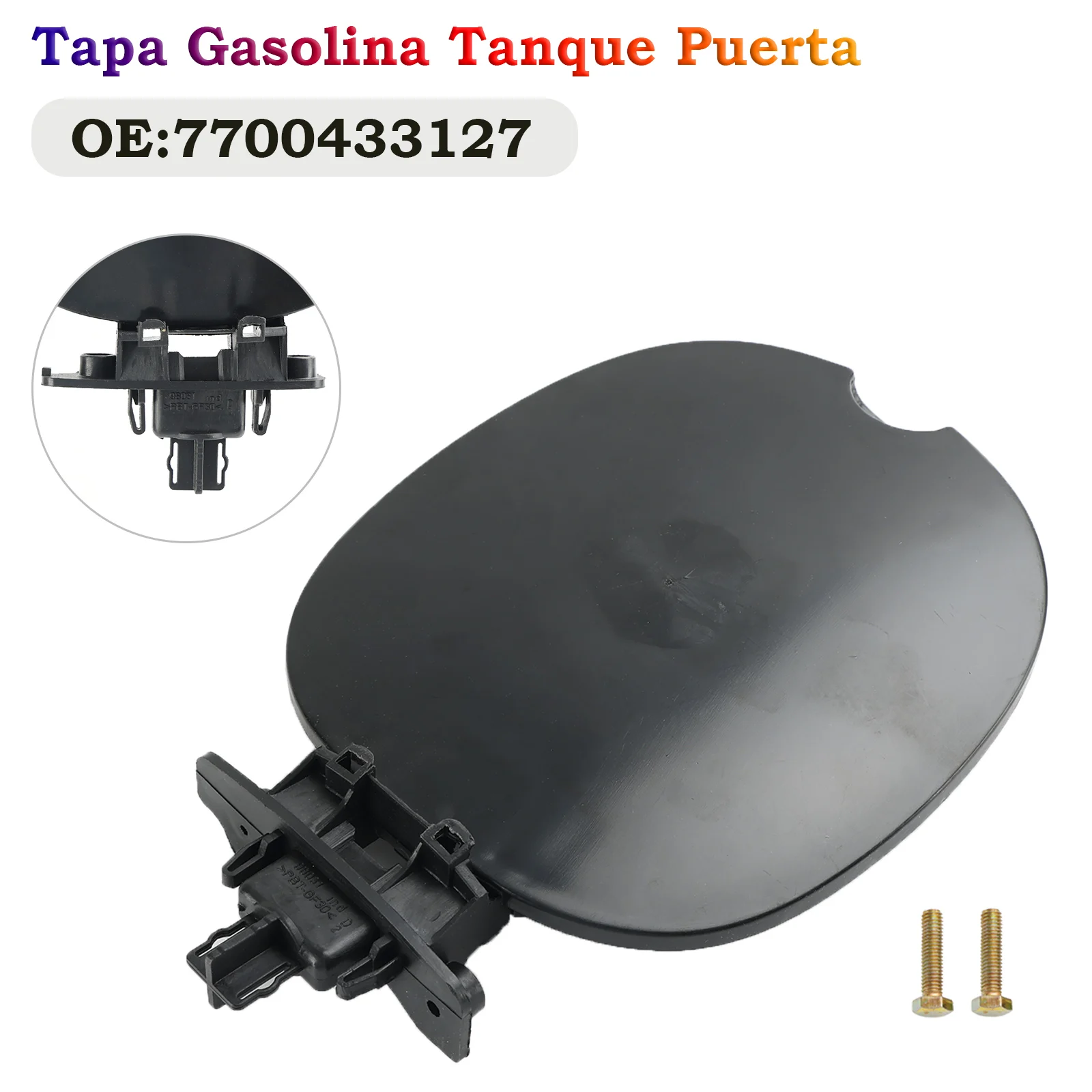 Artudatech Black Fuel Tank Cover 7700433127 For Renault Clio II Thalia MK1 1999-2008