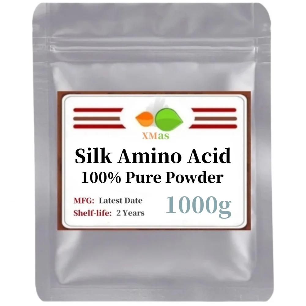 50g-1000g High Quality Silk Amino Acid Powder Fibroin,silk Peptide,hydrolyzates Silk Protein ,silk Protein