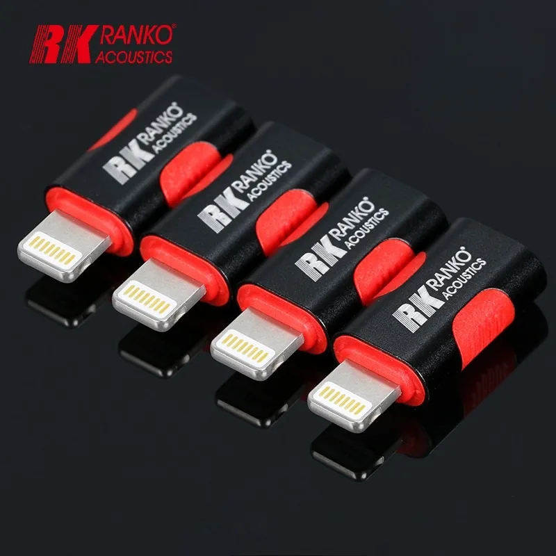 RANKO RLC-100 Lightning to Type-C Female Adapter HiFi Audio OTG Connector High Aluminum Alloy Data Sync Charging Converter