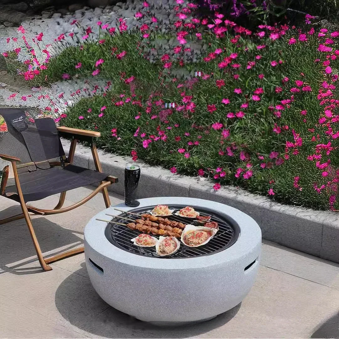 Outdoor clay barbecue grill fire plate carbon oven household courtyard garden villa homestay heating stove grill direct supply