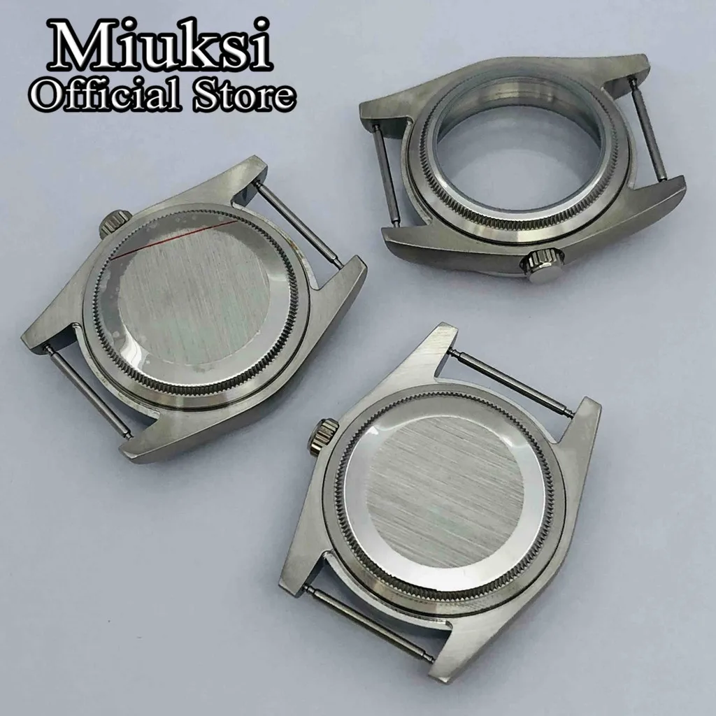 Miuksi 36mm/40mm watch case sapphire glass fit NH35 NH36 NH34 ETA2824 2836 PT5000 Miyota8215 821A Mingzhu DG2813 3804 movement