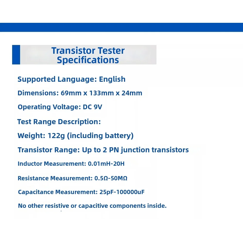 Picture 7: M328 Transistor Tester Capacitor Meter For Diode Resistor Transistors Capacitors Inductor Quickly Identifies SCR MOSFET