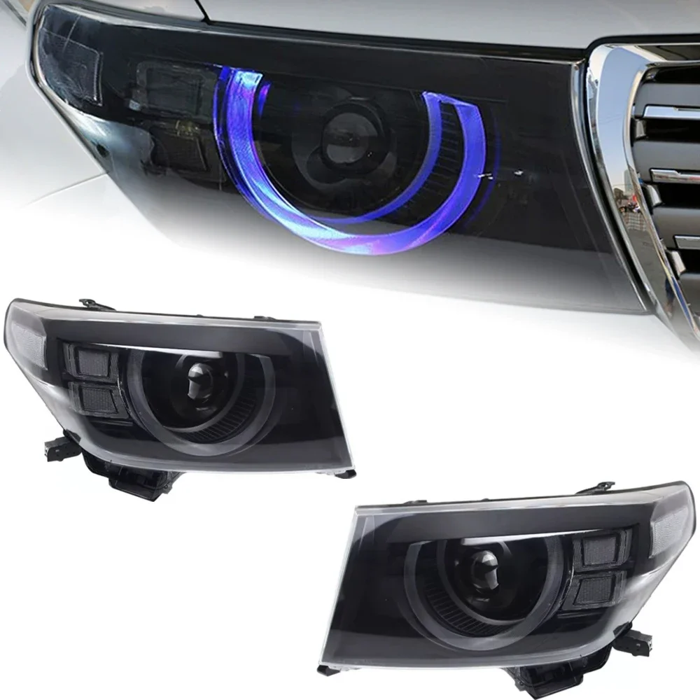 Car Lights For Toyota Land Cruiser Headlights 2007-2015 LC200 LED Headlight DRL LED Projector Lens Automotive Accessories