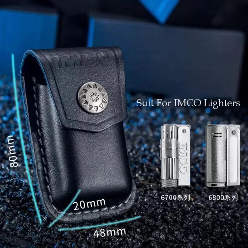 New Original IMCO Gasoline Oil Lighters Genuine Leather Case Cigarettes Accessories Men\'s Gift 6700 6800