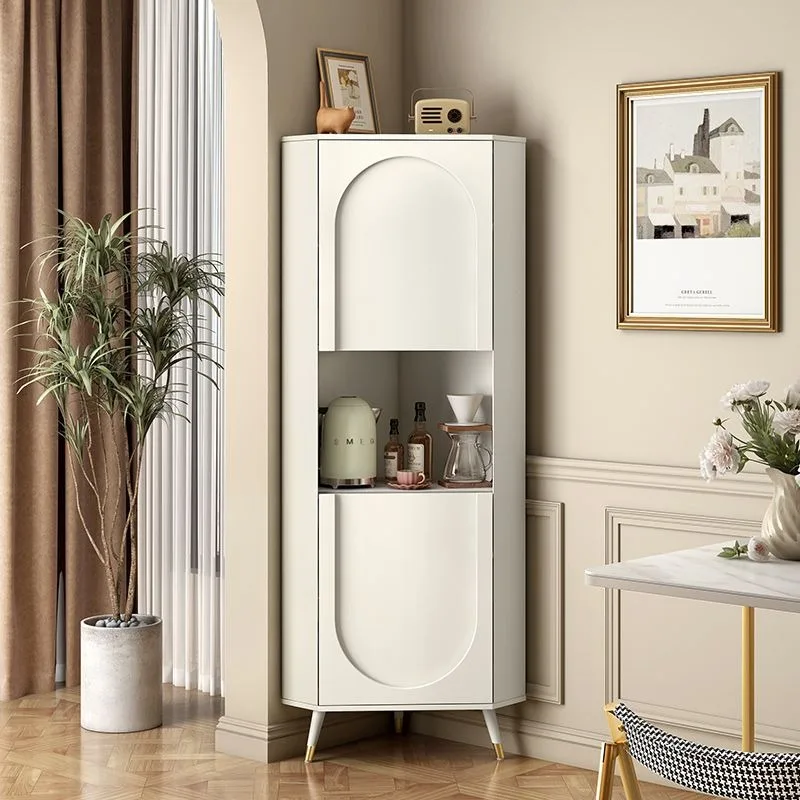 Cream Wind New Integrated Corner Cabinet Multifunctional Locker