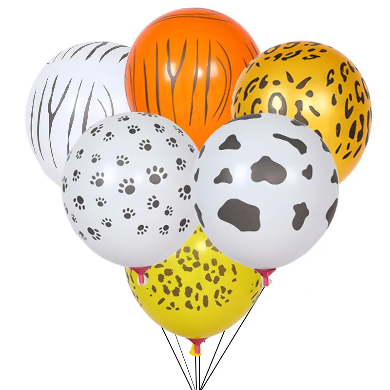 Animal Balloon Jungle Safari Animal Latex Balloon for Baby Shower, Tropical, Birthday Party Decorations