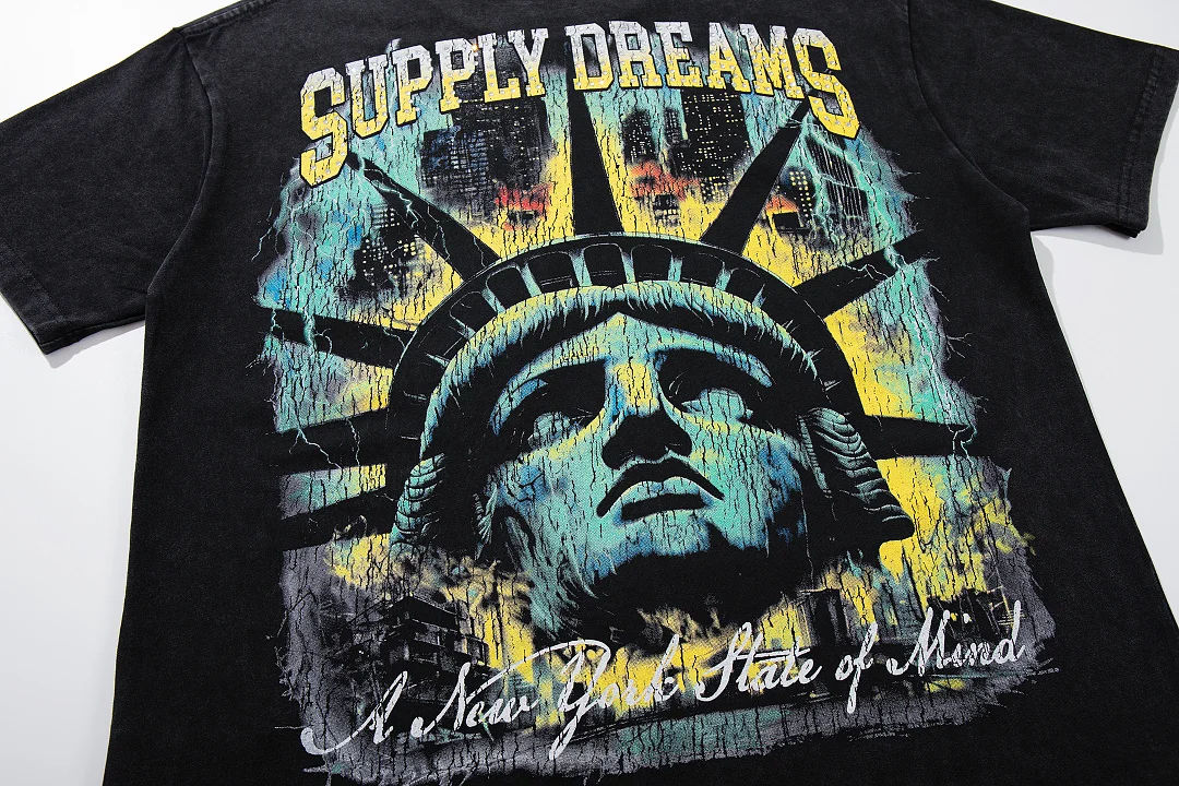 2026ss Skull Statue of Liberty Printed Women Men T shirts tees Hiphop Oversized Men Casual Cotton Summer T shirt