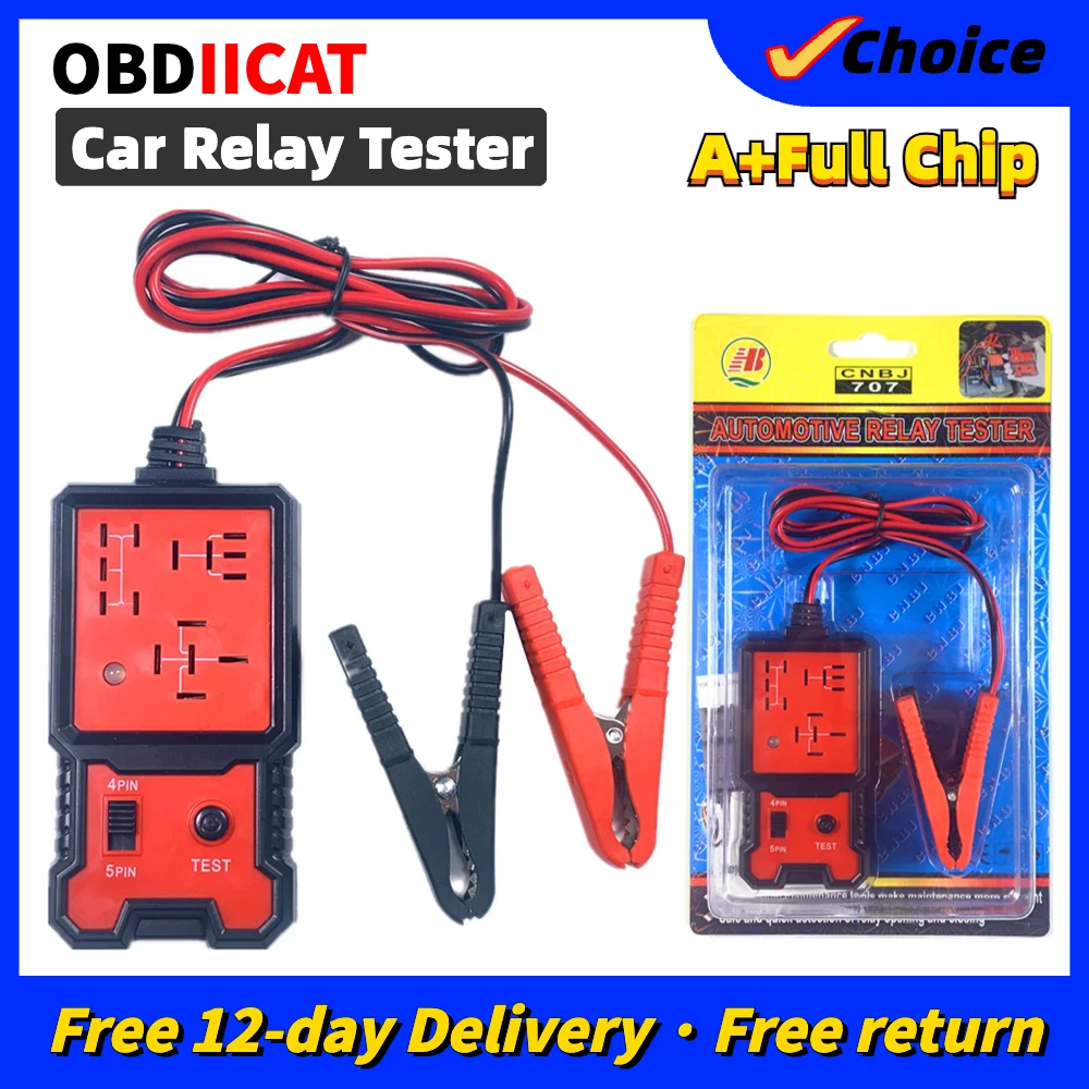 

OBDIICAT-JD707 12V Car Electronic Automotive Relay Tester Universal For Cars Battery Checker Diagnostic Tool