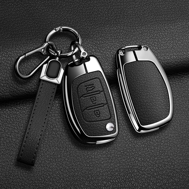 

Car Accessories Key Case Cover Holder For Hyundai Creta I20 Tucson Elantra Santa fe 2016 2017 2018 Flip Key Protective