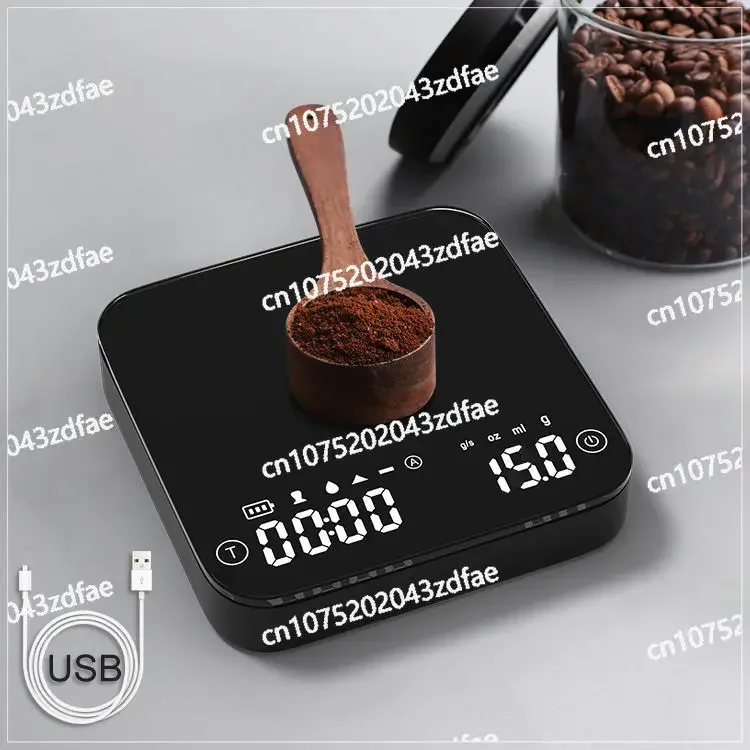 Intelligent electronic scale gram weight coffee food small home baking precision tea charging timing weighing