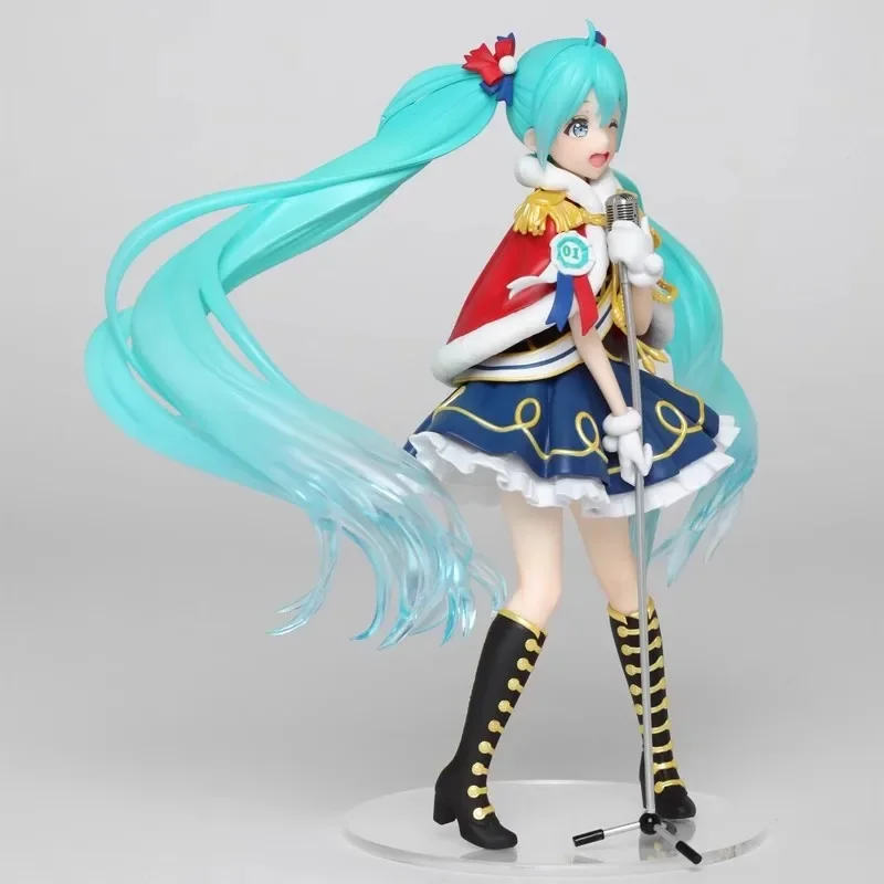 【在庫あり】正規品-タイトー-初音ミク-冬のライブ-pvc製-アニメキャラクターモデル-コレクション-デスクトップ装飾品-おもちゃ-フェスティバルギフト