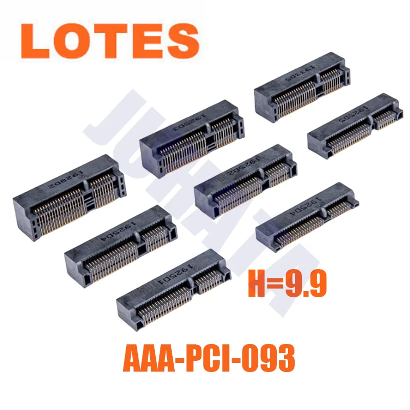 

52PIN 9.9H Card Interface Wireless Network LOTES AAA-PCI-093 MINI PCIE Wireless Network Card Interface 52PIN H=9.9 MSATA Slot