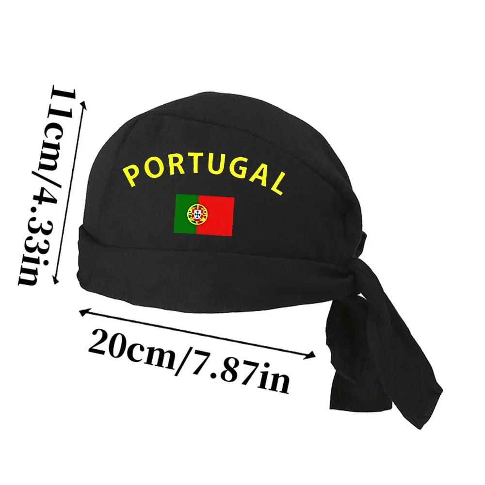 1pc Portugal Portuguese Flag Pirate Bandana Suitable For Cosplay, Retro Headwear With National Colors, Breathable For Themed
