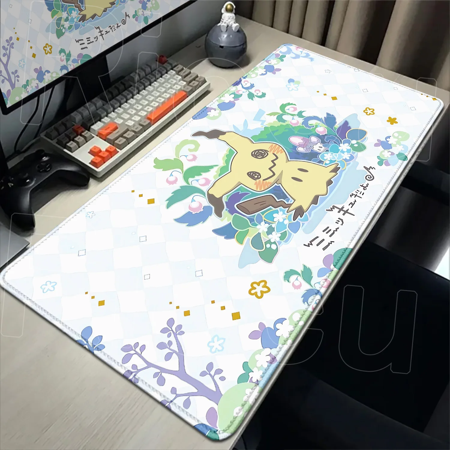 HD Rubber Non-slip Mouse Pads Gaming P-Pokemons Mimikyu Mousepad Mouse Pad Kawaii Large Gamer XXL Pc Keyboard Desk Mouse Mat Rug