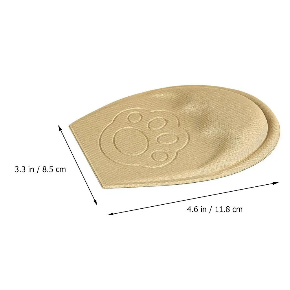 4Pairs Anti Slip Foot Cushion Pads Comfortable Shoe Adhesive Inserts Breathable Forefoot Cushions Metatarsal Pads for Hallux
