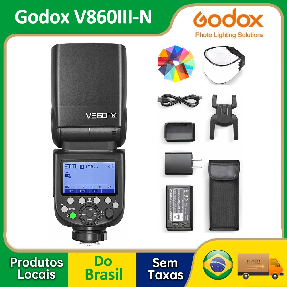 

Godox V860III V860IIIN Camera Flash 2.4G Speedlite E-TTL HSS Flash Light for Nikon Camera