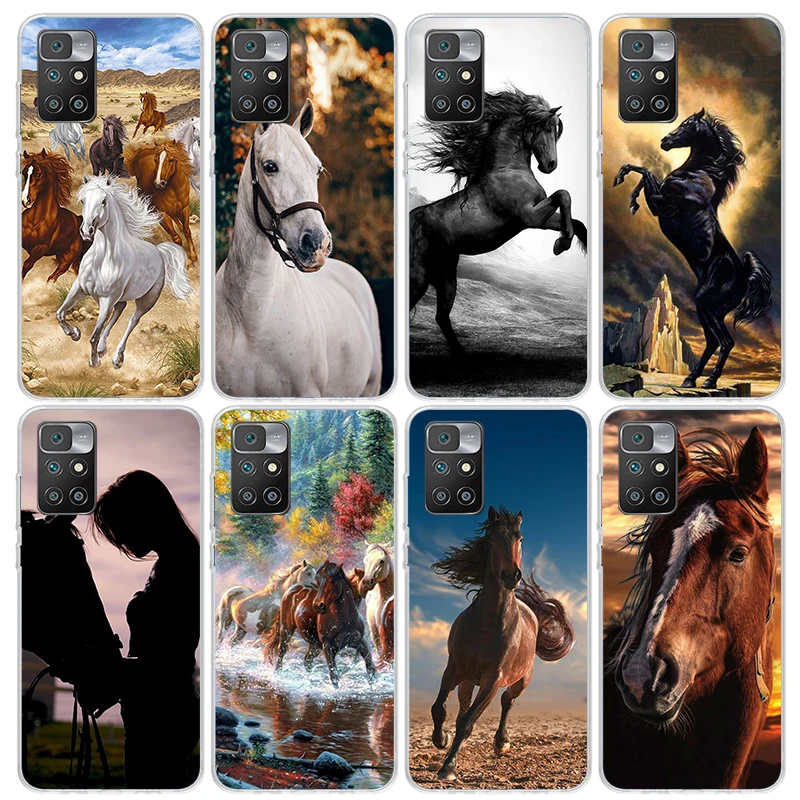 Horse Great Beauty Galloping Phone Case for Xiaomi Redmi 12C 12 10A 10C 10X 10 9A 9C 9T 9 8A 8 7A 7 6A 6 Pro K70 K60 K40 K20 Sof