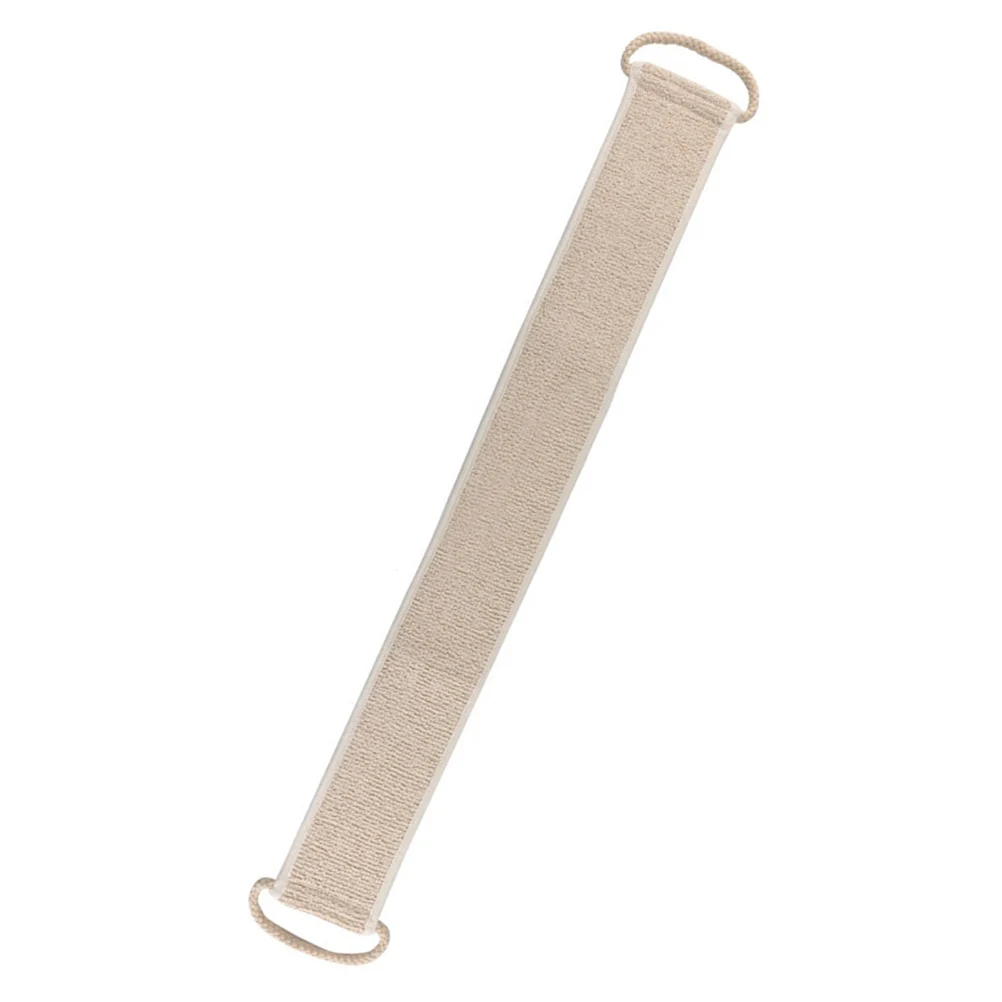 

Back Strap Scrubber Premium Hemp Bath Towel Exfoliating Shower Rubbing Towel For Men Women Comfortable Handle Portable