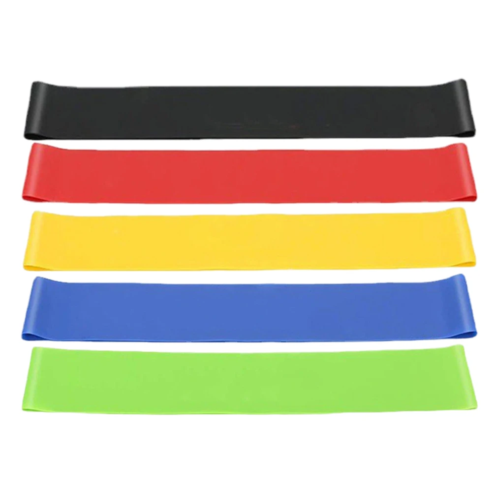 

5pcs Desk Chair Straps Table Feet Elastic Loop Exercise Classroom Office Tension Fixing Multicolor Yoga Resistance Band For