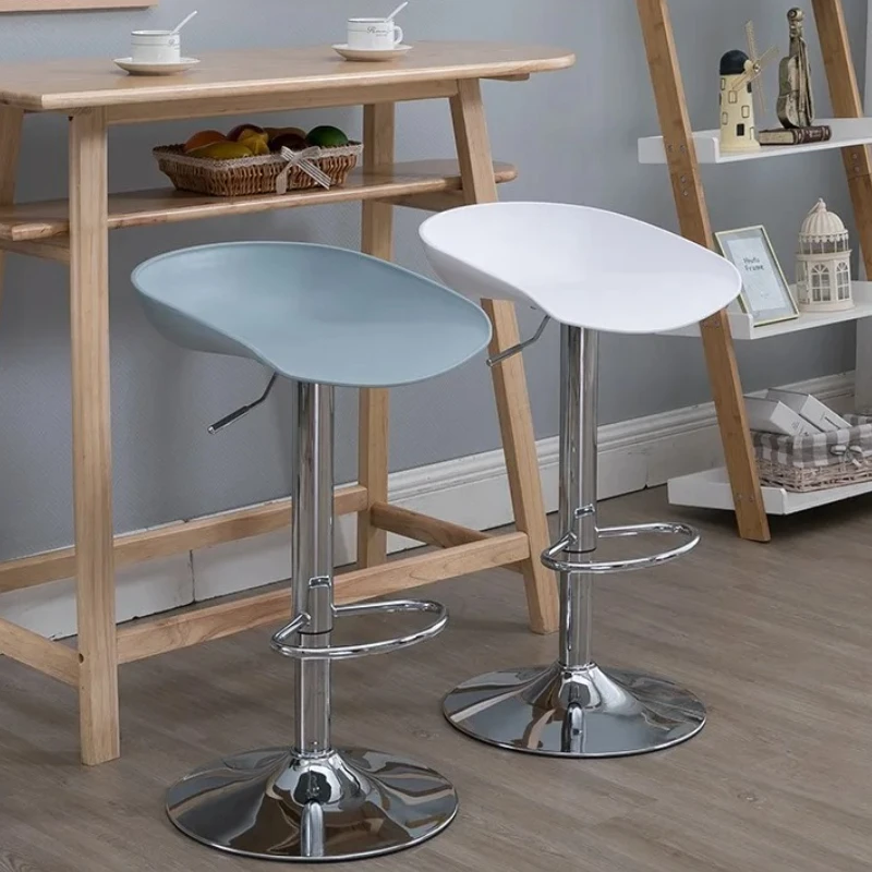 

Adjustable Scandinavian Bar Stool-Commercial Swivel Chair with Footrest Modern Minimalist Counter Stool for Home&Shop PU Leather