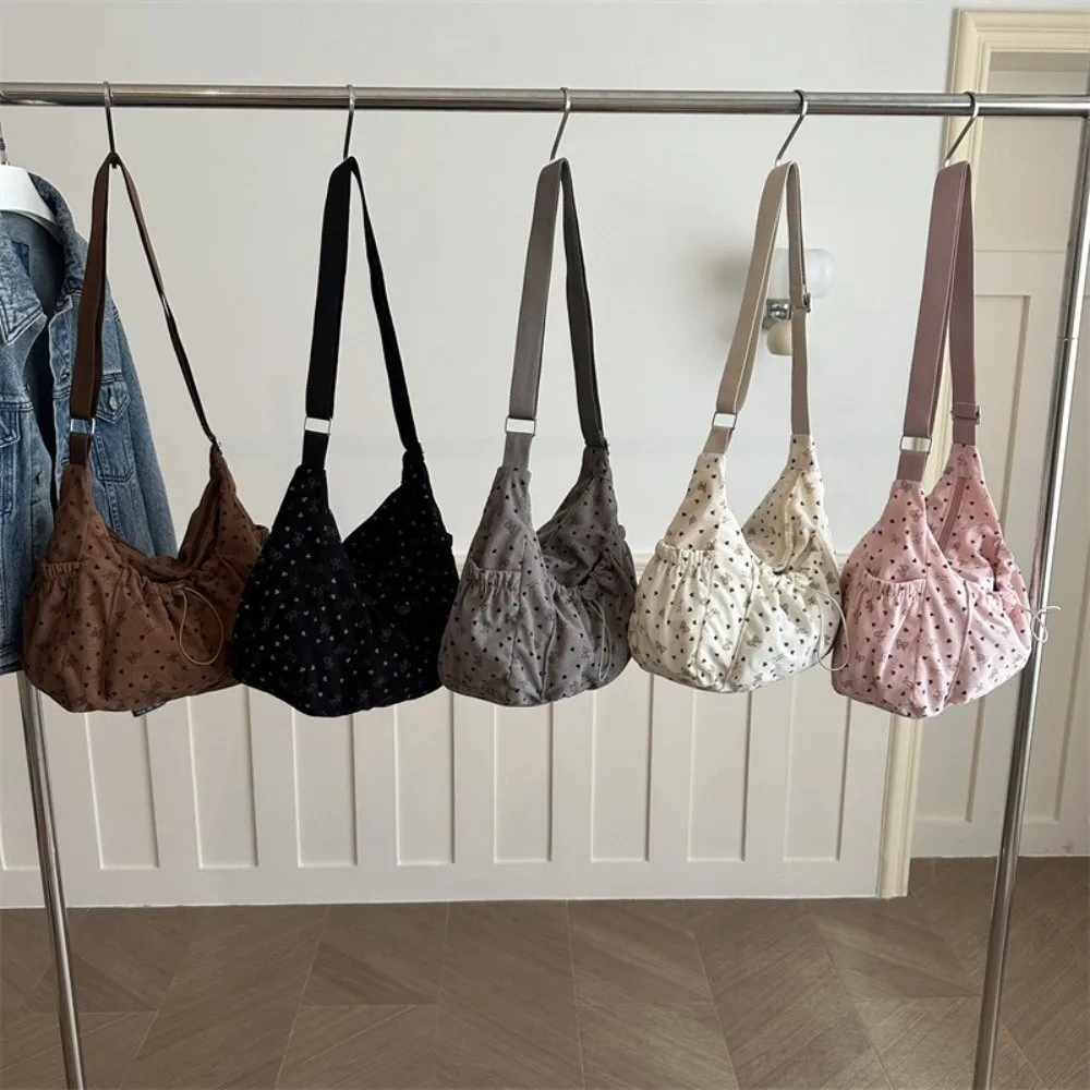 nova-bolsa-transversal-de-corduroy-com-estampa-de-bolinhas-grande-capacidade-bolsa-de-ombro-com-laco-de-borboleta