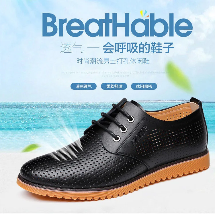 Men's Leather Shoes 38-47 Head Leather Soft Anti-slip Rubber Loafers Shoes Man Casual Real Leather Shoes