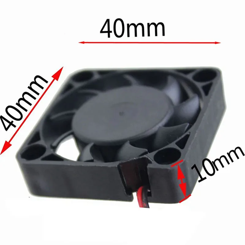 Cooling Fan 5010 DC 12V 3Pin Interface 50X50X10mm Computer Network Card CPU Graphics Card Cooler Small Exhaust 40x40x10mm