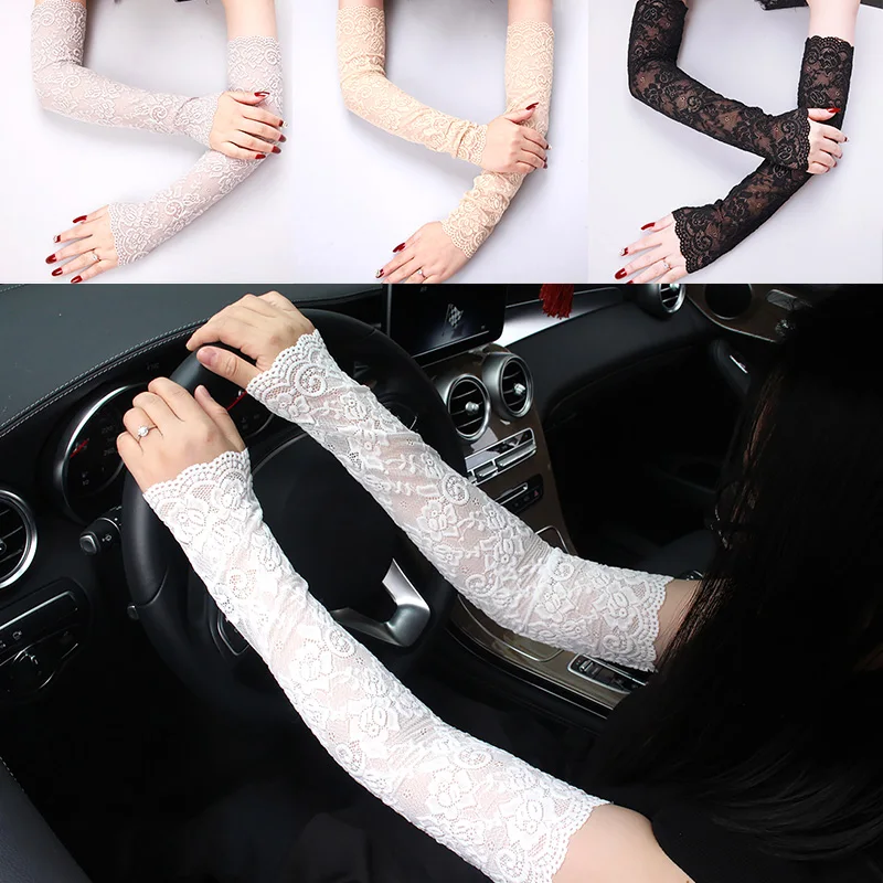 

Summer Sun Protection Gloves, Ice Lace Sleeves, Driving Uv Protection Arm Sleeves, Long Fake Sleeves