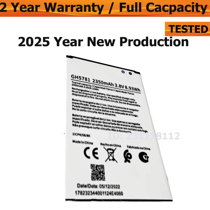 

Оригинальный новый аккумулятор для Nokia C2 2nd Edition TA-1452 GH5781, замена 2350 мАч