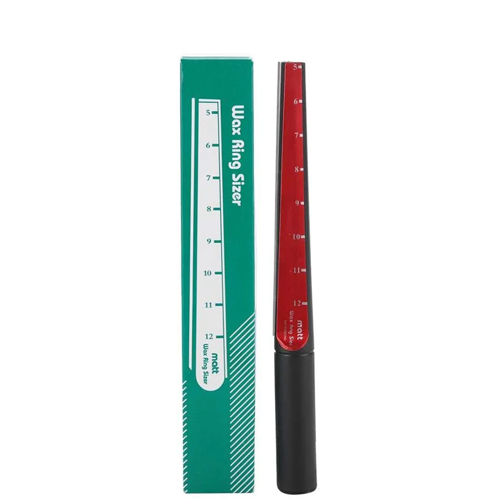 Wax Tube Knife for Wax Tube Inner Hole Enlarge Plastic Carving Mandrel with US Ring Sizer Measurer Stick with Blade